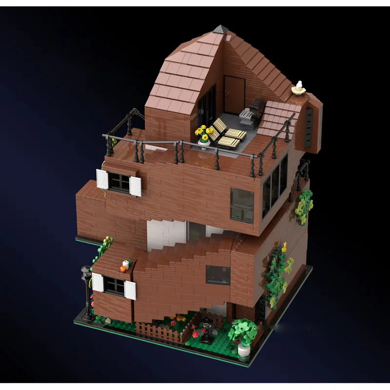 

Конструктор MOC-103203: Городская улица с высотными зданиями в стиле ретро, 3264 детали, подарок на день рождения для мальчиков