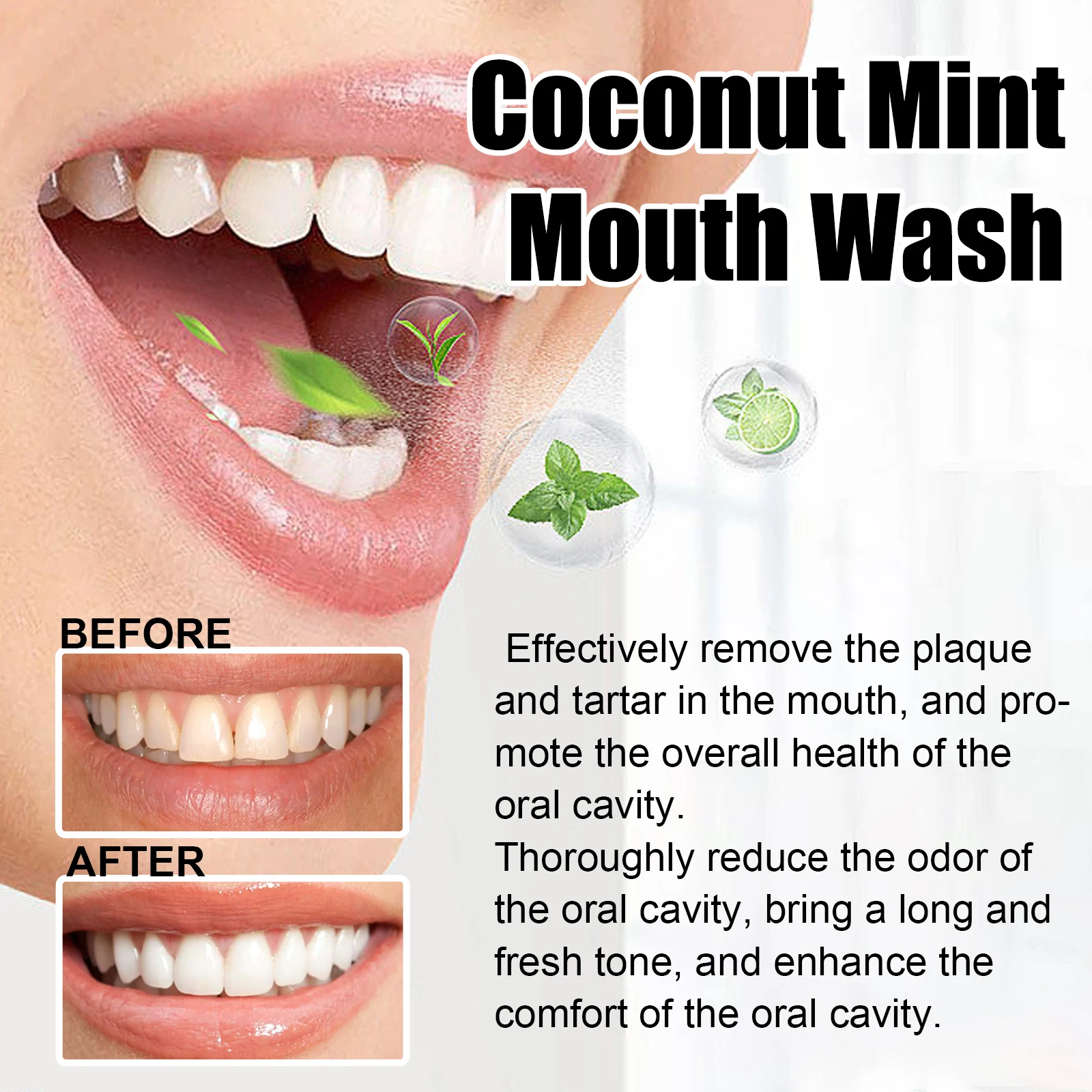 Collutorio alla menta con olio - Teeth Whitening Oil Pulling recensione e prezzo