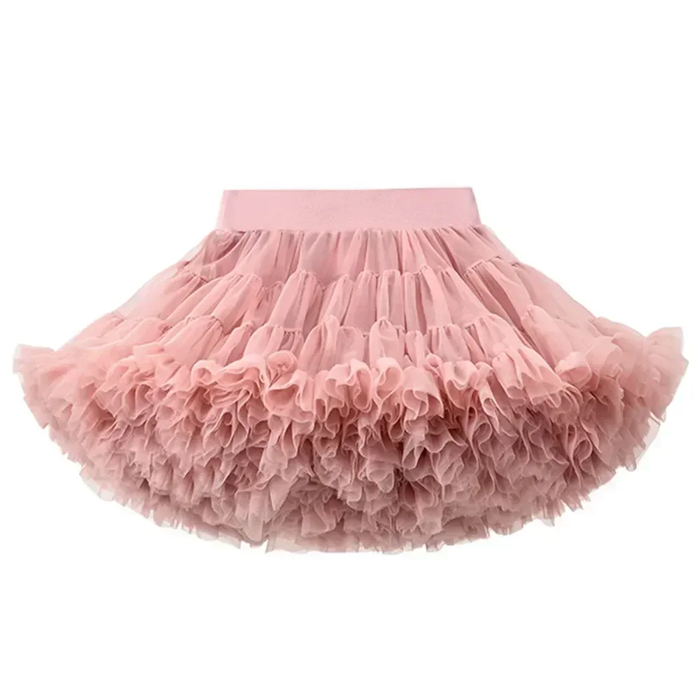 HOT Upgrade Baby Girls Tutu Skirt for Children Puffy Tulle Skirts for Kids Fluffy Ballet Skirt Party Princess Girl Clothes B023