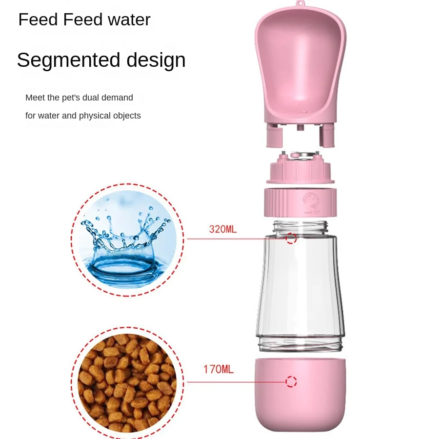 Kubek dla zwierząt, kubek do chodzenia dla psa, przenośny czajnik podróżny na zewnątrz, fontanna do picia dla psa, artykuły do butelek z wodą dla