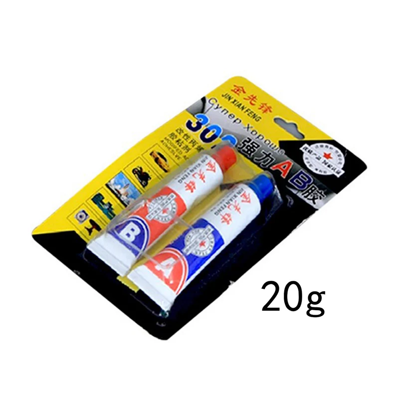 Super AB Glue Resina Epóxi Líquida, Adesivo para Metal Vidro e Madeira, Ferramentas de reparo, 2PCs