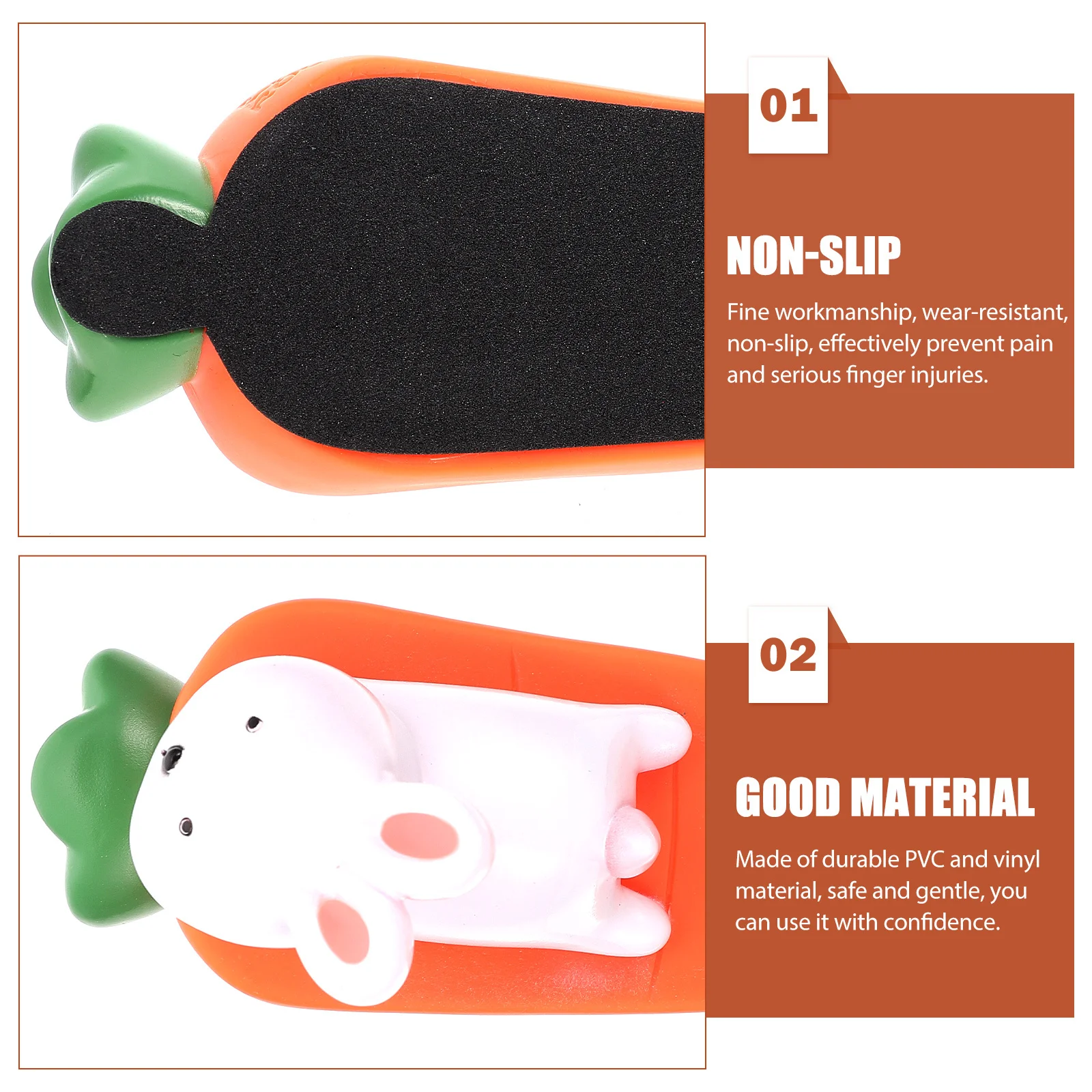 

Animal Door Stopper Pvc Vinyl Wedge Wear-Resistant Non-Slip Safety Door Stop Anti- Room Decorative Doorstop