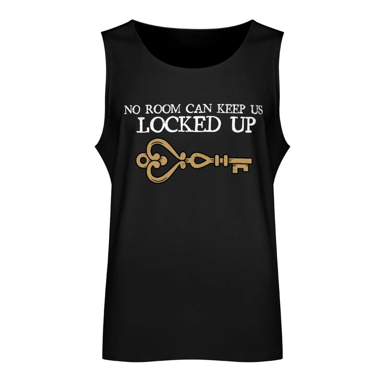 No Room Can Keep US Locked Up Escape Room Tank Top vests for men Men's clothes basketball Men's sleeveless gym shirts