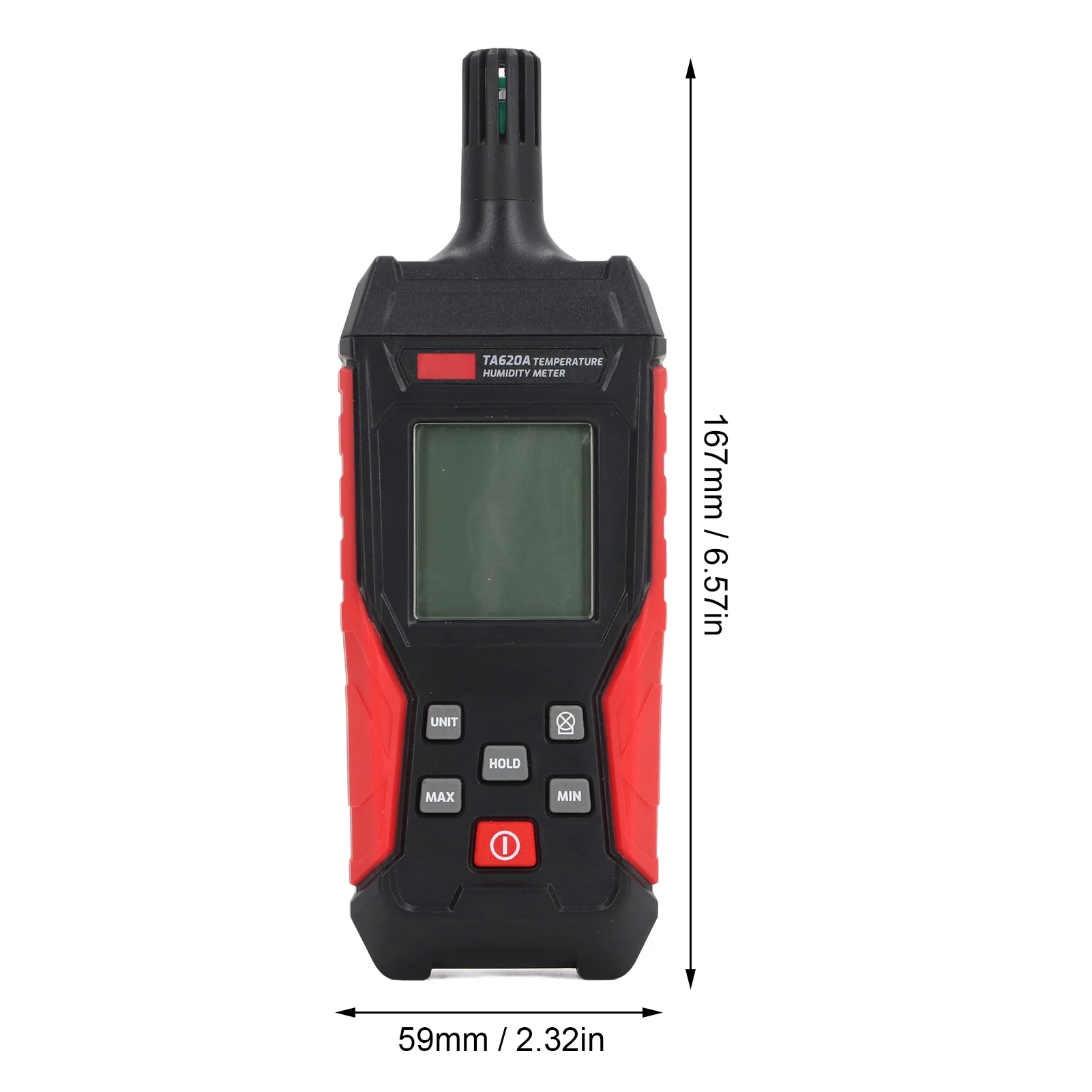 Temperature Humidity Meter High Accuracy Temperature Humidity Meter Erosion Resistant Portable ABS for Dew Point Measurement