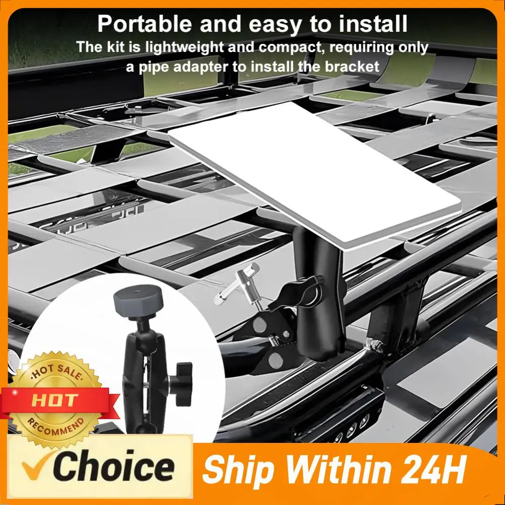 

For Mini Clamp Bracket Kit Adjustable Clamp Mount Roof Mount for RV/Pole/Yacht/Camper