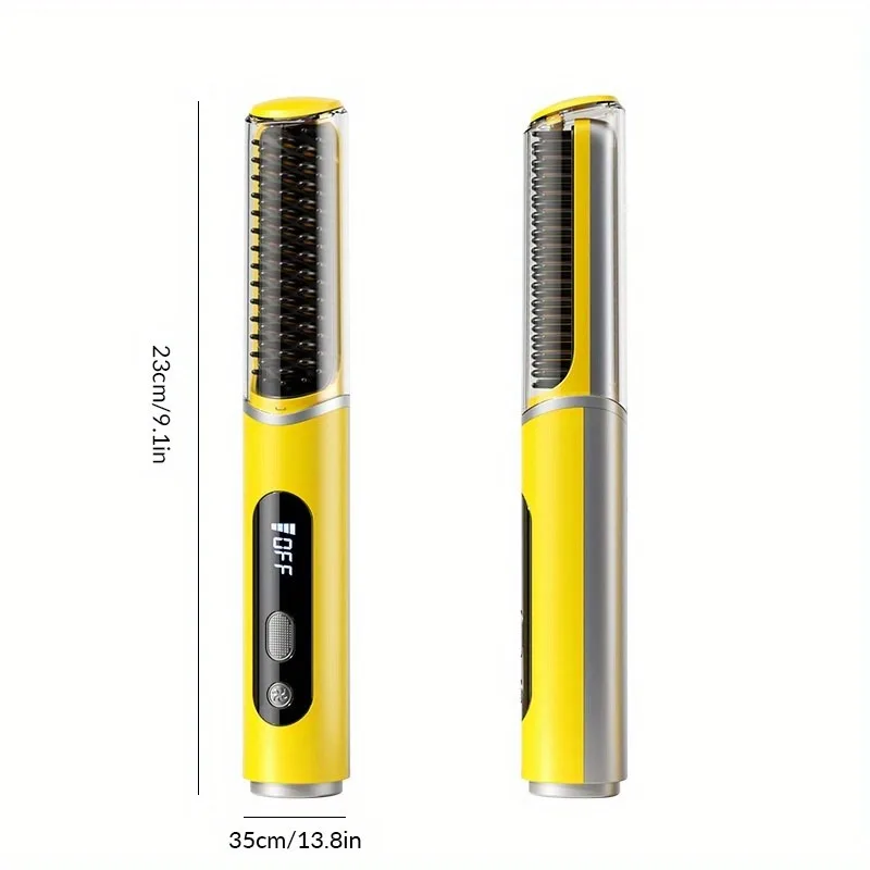 

Fast Hair Styler with 5-Temp Settings, 4000mAh Battery, Smart LCD Display, Heat-Resistant Teeth & Hair Care Coating