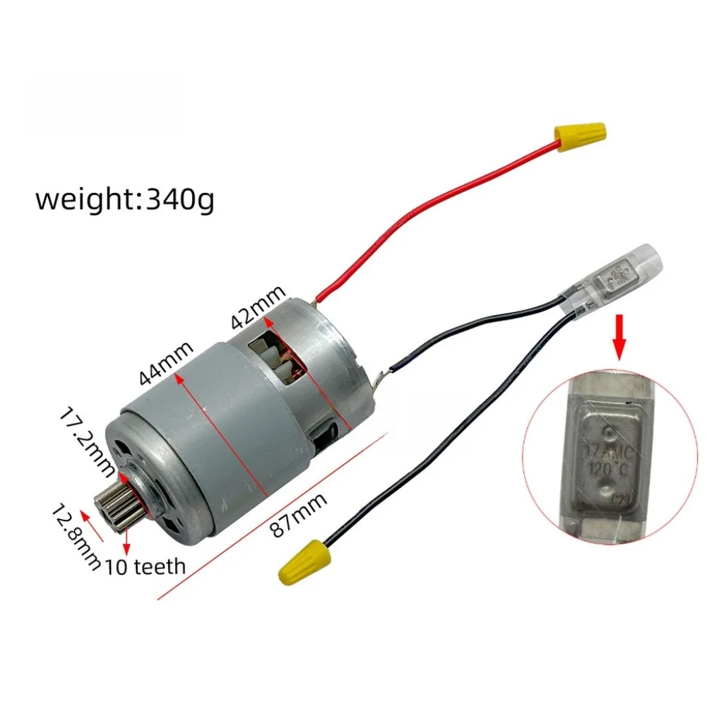 18V 21V 775 Brushless Motor 10 Tooth Pinion For Grass Trimmer Saw With Overheat Protection Pure Copper Winding
