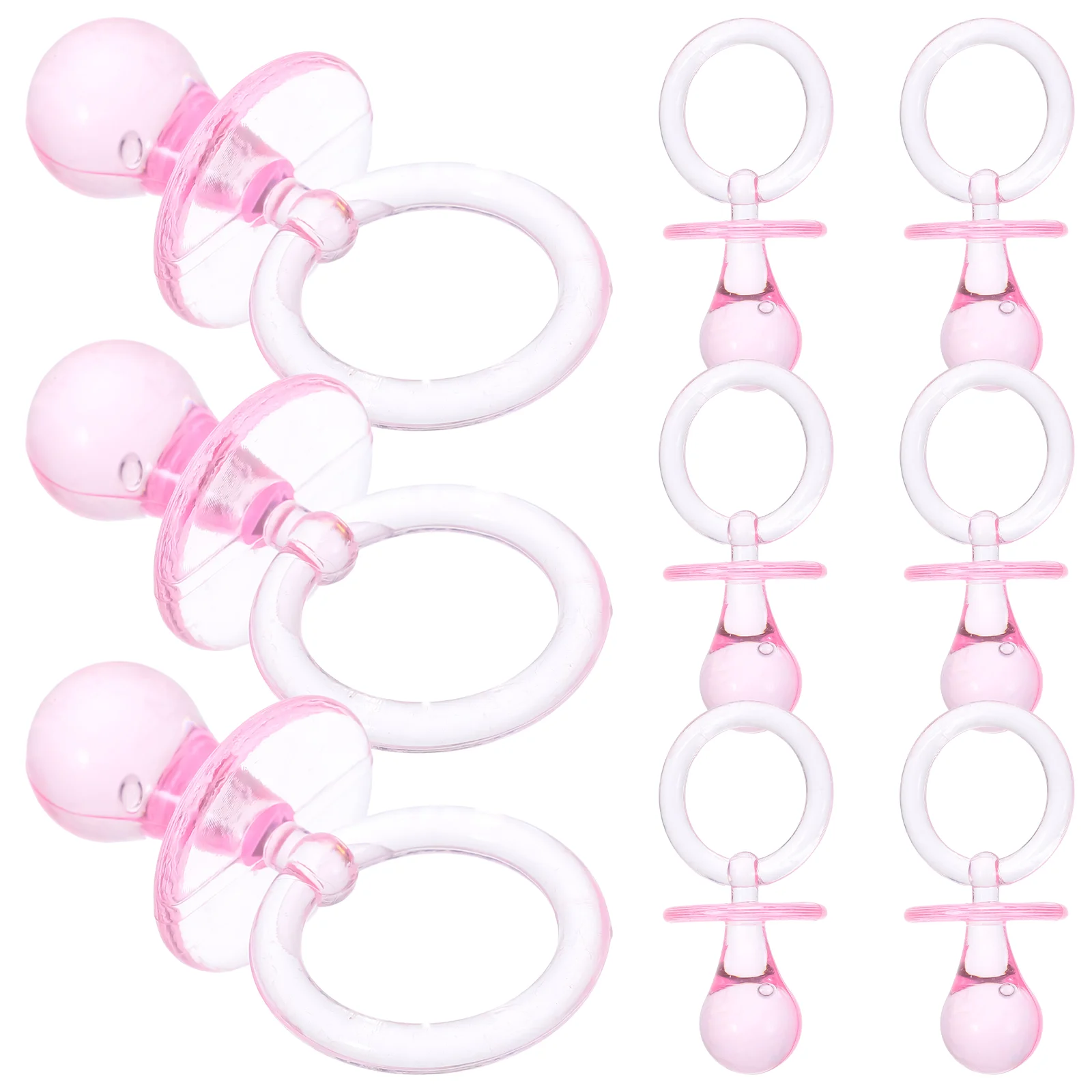 12 Pcs Pacifier Decorations Pacifier Baby Supply Girl Toy Party Bulk Baby Shower Decorations For Girl Pacifiers Favor