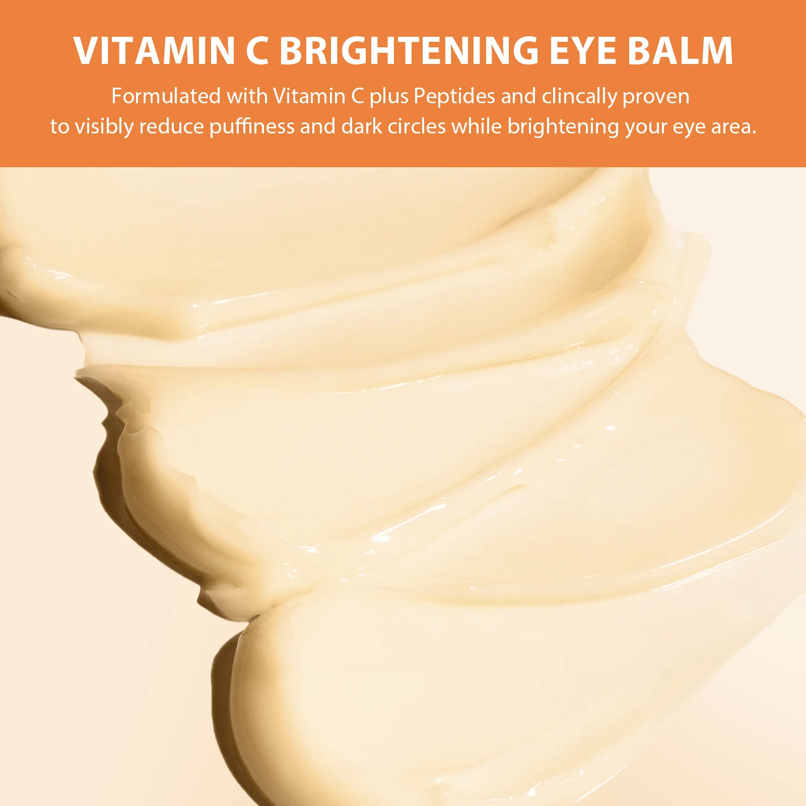 Vitamin C Brightening Eye Balm Stick 4g Dark Circle Corrector, Puffiness Reducer, Cooling Gel for Under Eye
