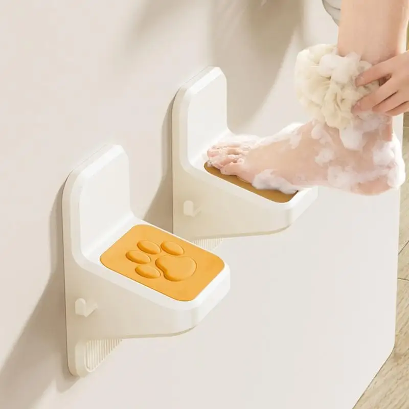 

Эргономичная подставка для ног в ванной комнате для безопасного использования душа без необходимых инструментов Компактная D2RD