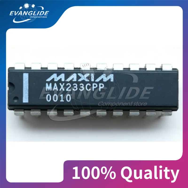 2 PCS/LOT MAX233EPP, MAX233CPP, ACPP, DIP-20, RS-232 transceiver chip