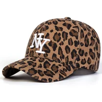 Unisex NY Letter Embroidery Leopard Print Baseball Caps Spring Autumn Outdoor Adjustable Casual Hats Sunscreen Hat Sports Cap - Image 4