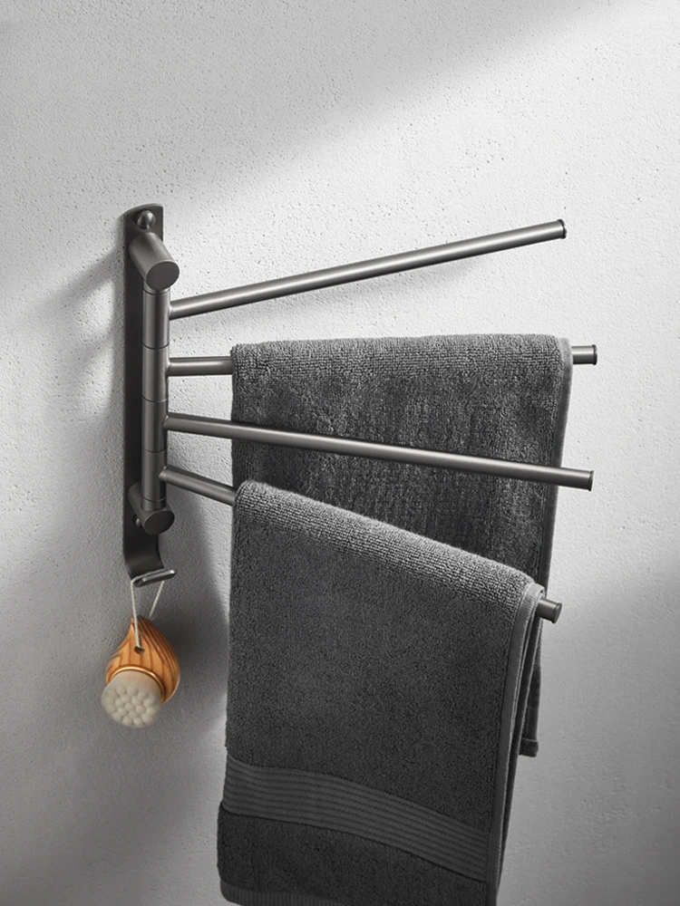 Toilet activity towel pole gun gray all copper bathroom cool towel with hook bathroom hanging towel rack rotating