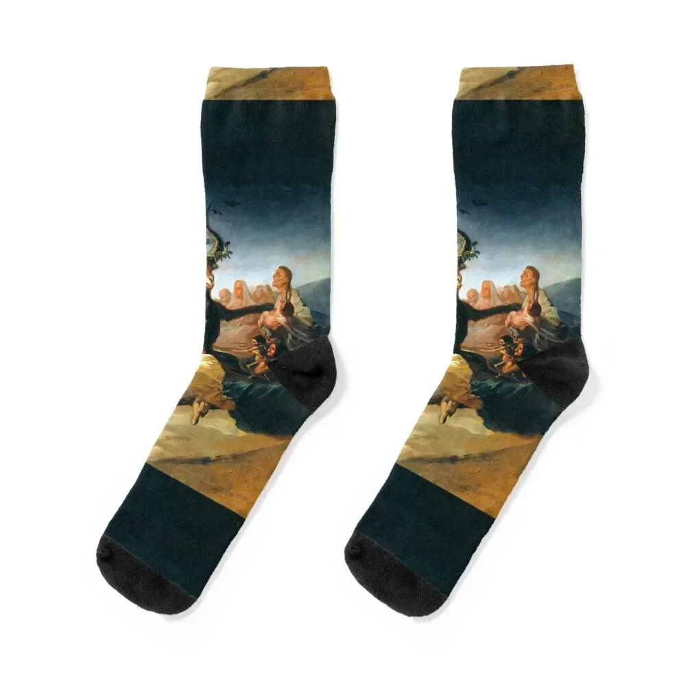 

Francisco Goya The Sabbath of witches Socks christmas gifts sports and leisure Socks For Men Women's