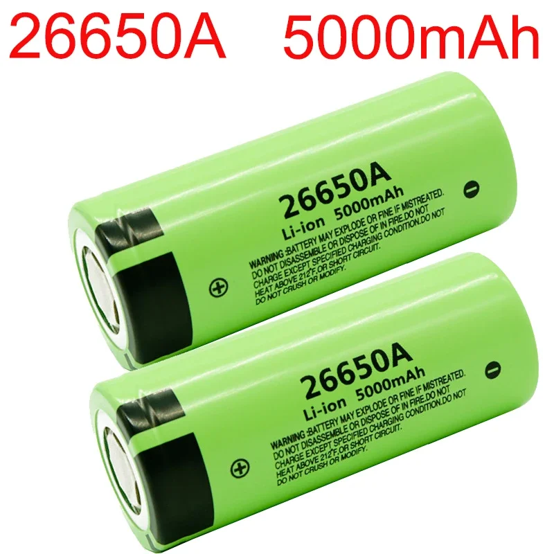 26650A  Lithium Battery Power NCR 26650 5000mah High Capacity Flashlight Power Tool