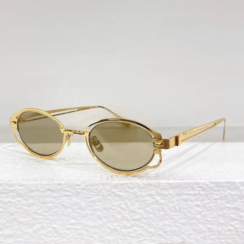 

Maske H01 Oval Small Frame Alloy Eyeglasses Men and Women High Quality Brand Designer Optical Prescription Eyeglasses with Case