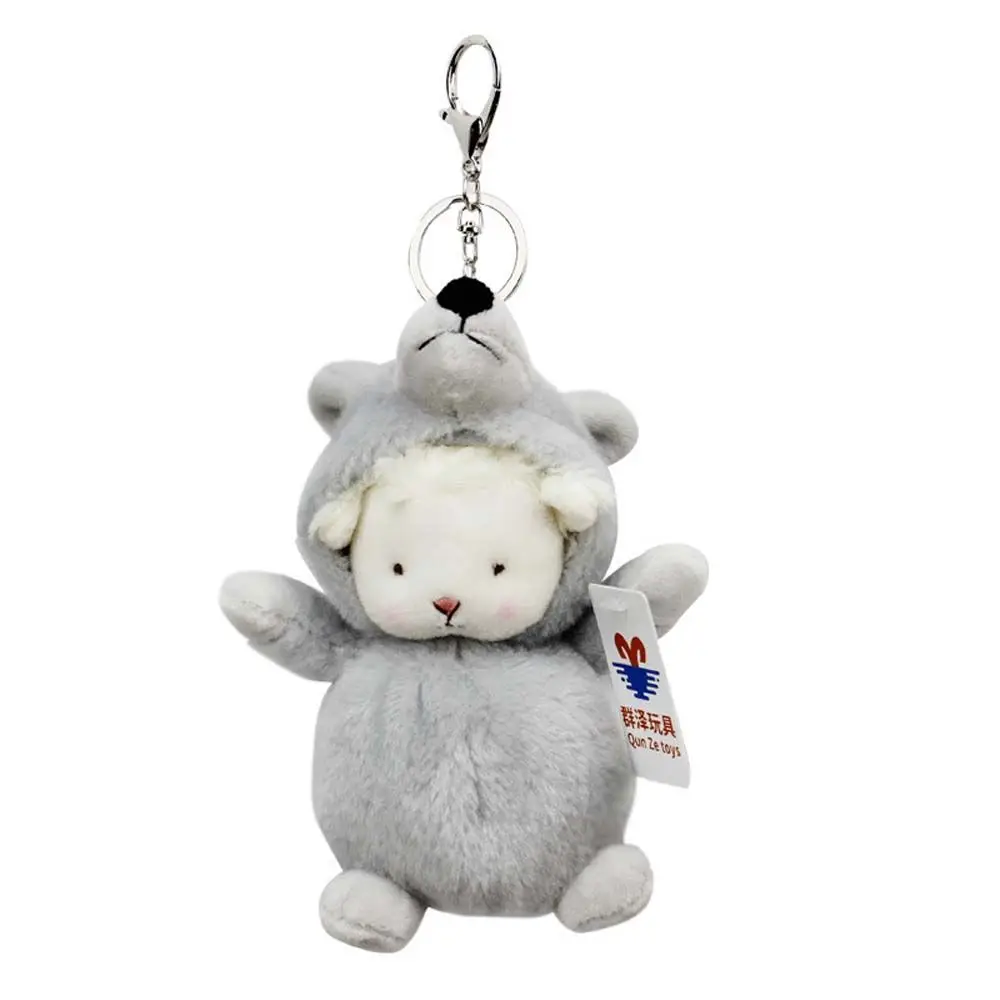 

Plush Toy Bag Pendant Ornament Key Chain Bear Frog Sheep Plush Dolls Plush Keychain Lamb Plush Toy Alpaca Plush Key Ring