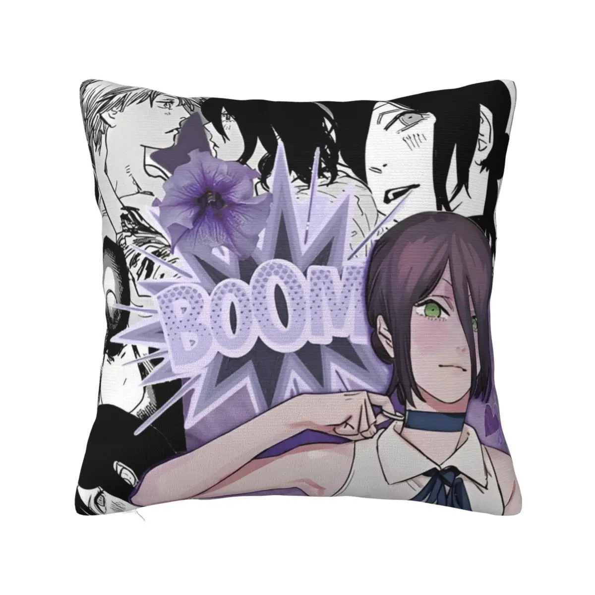 Chainsaw Man Reze Pillow Cases Anime Manga Cushion Cover Awesome Decorative Pillowcase for Car 45x45cm