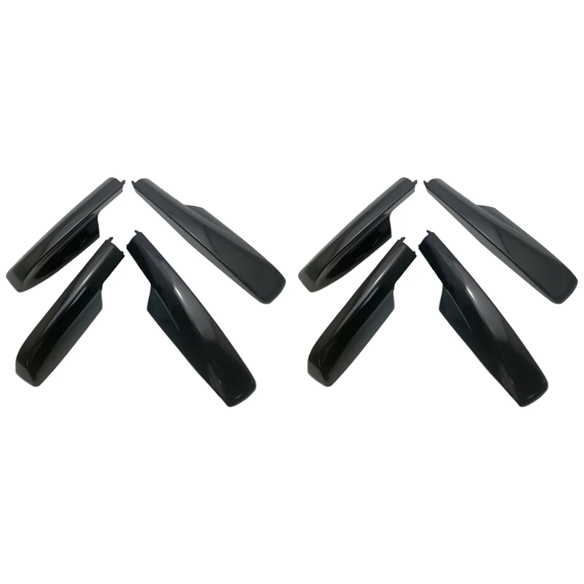 

8Pcs Black Roof Rack Cover Rail End Shell for Toyota Highlander XU20 2001-2007