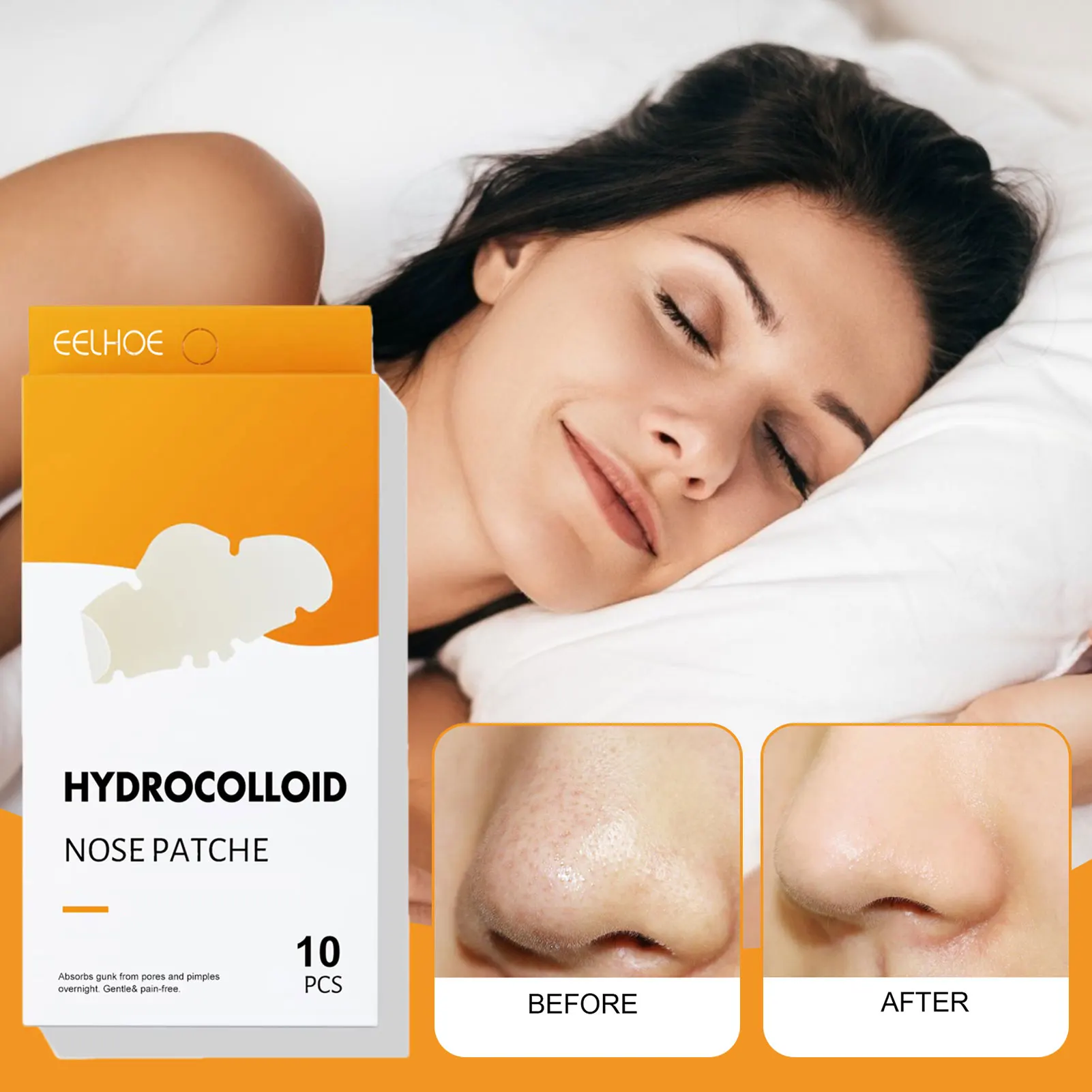 Hydrocolloid Een-Ne Patches Voorhoofd Neus En Kin Hydrocolloid Patch Smet Acn-E Puistje Patches Voor Mee-eters Een-Cne En Vette