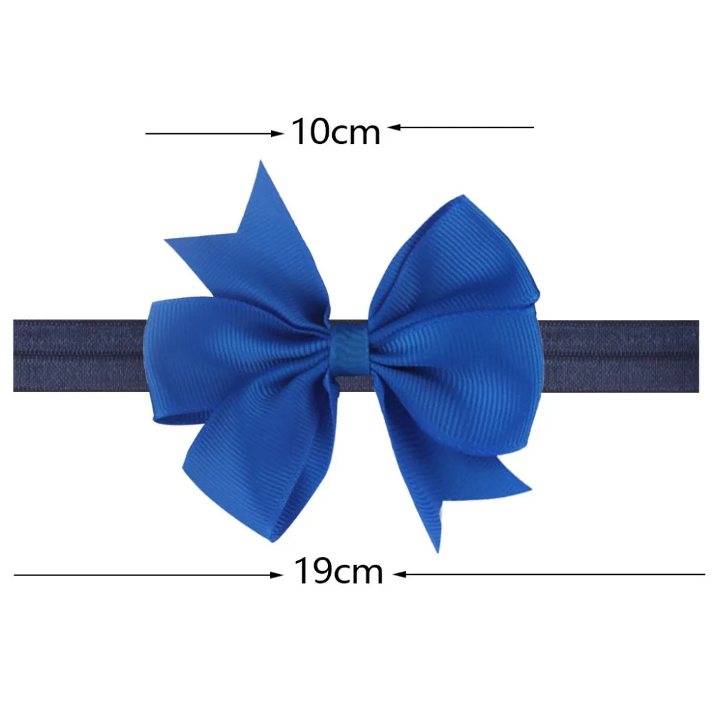 Мягкая европейская и американская детская повязка на голову, милая эластичная повязка на голову с бантом, гирлянда для новорожденных, аксессуар для волос, детский головной убор