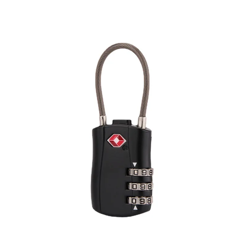 Travel Anti-theft TSA Customs lock Luggage padlock Zinc alloy four-digit password combination lock robust