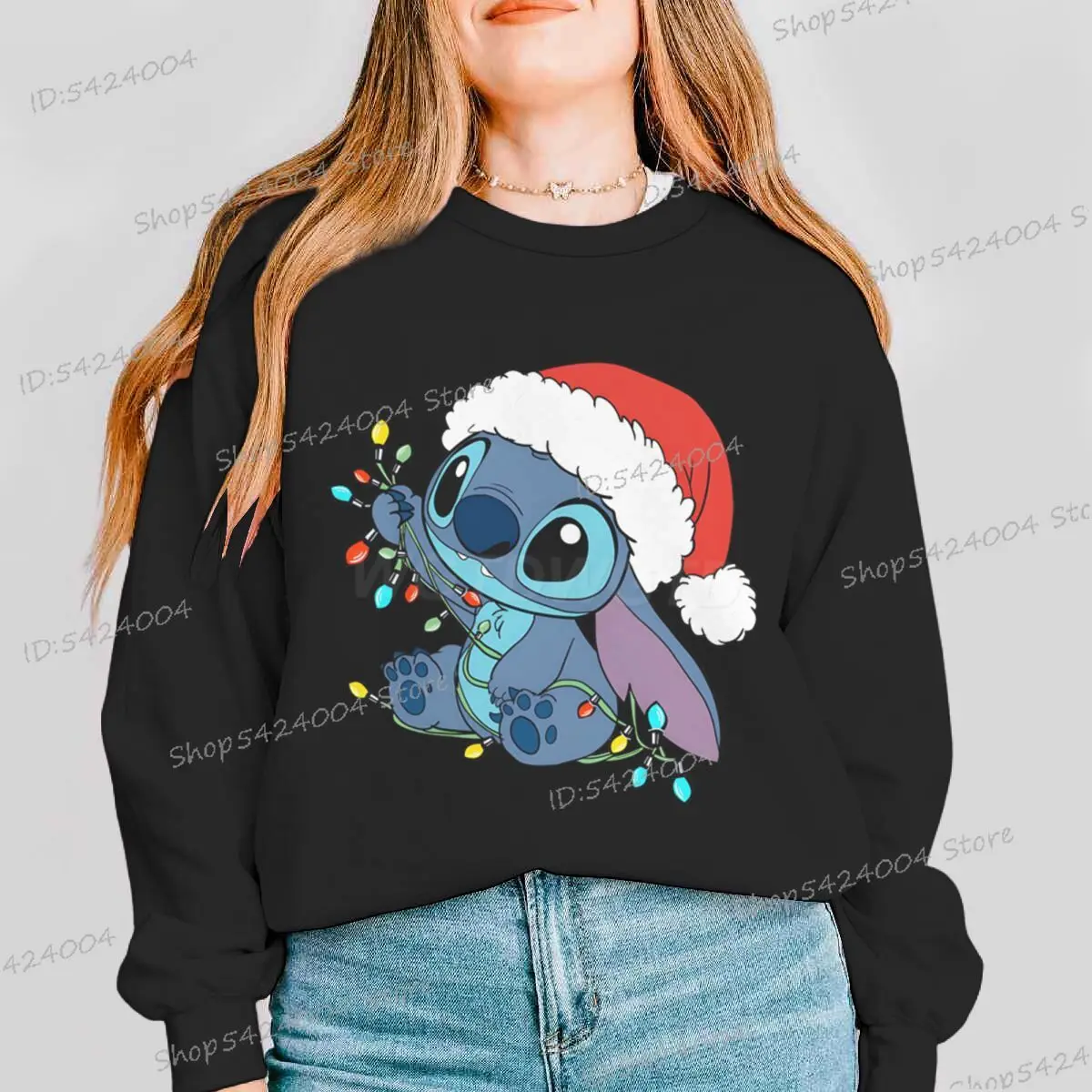 جديد عيد الميلاد غرزة المرأة البلوز Crewneck الصوف طويلة الأكمام الرجال الملابس الكرتون عيد ميلاد سعيد هدايا عيد الميلاد البلوز