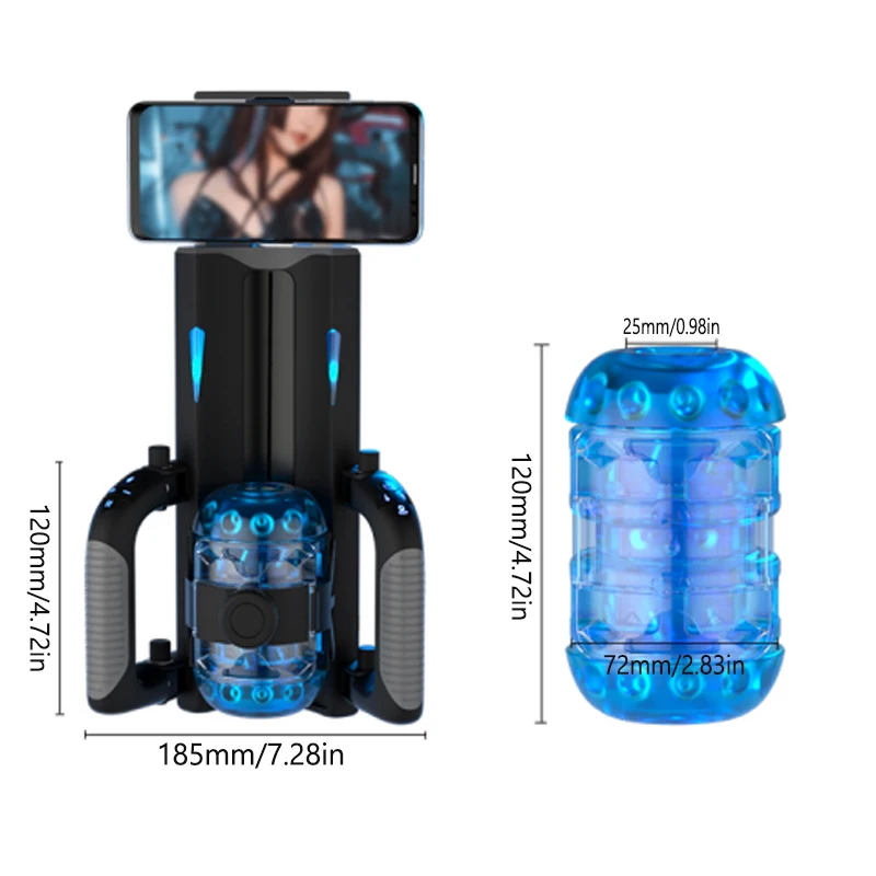 THRUSTING-King 12 سنتيمتر 6-قطعة ثابتة نقطة تلسكوبي ذكر الاستمناء مفتاح واحد انفجار جهاز استمناء المدرب الجنس لعب للرجال