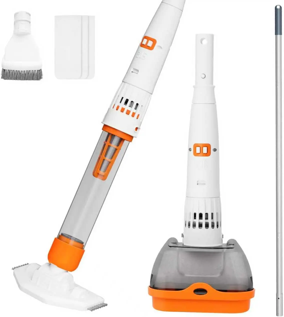 3-in-1 Rechargeable Hot Tub Vacuum Cleaner with Dual Mode, Magnetic Drive, 25µm Filter for Pools and Spas