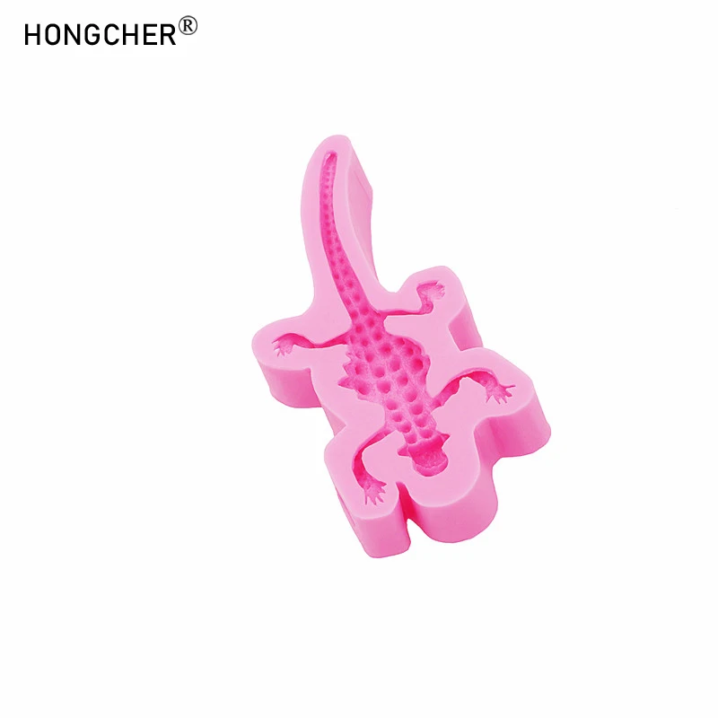 Lizard Gecko DIY Micro Landscape Decoration Accessories Drip Mould Handmade Chocolate Cake Dessert Decoration Silicone Moulds - view 4