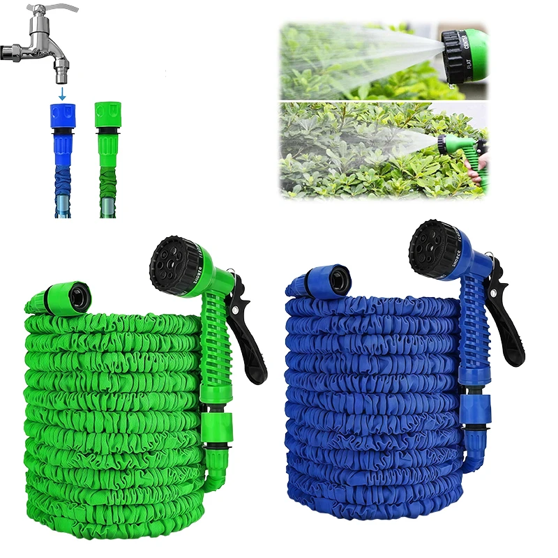 Retractable Heavy Duty Garden Hose with Nozzle