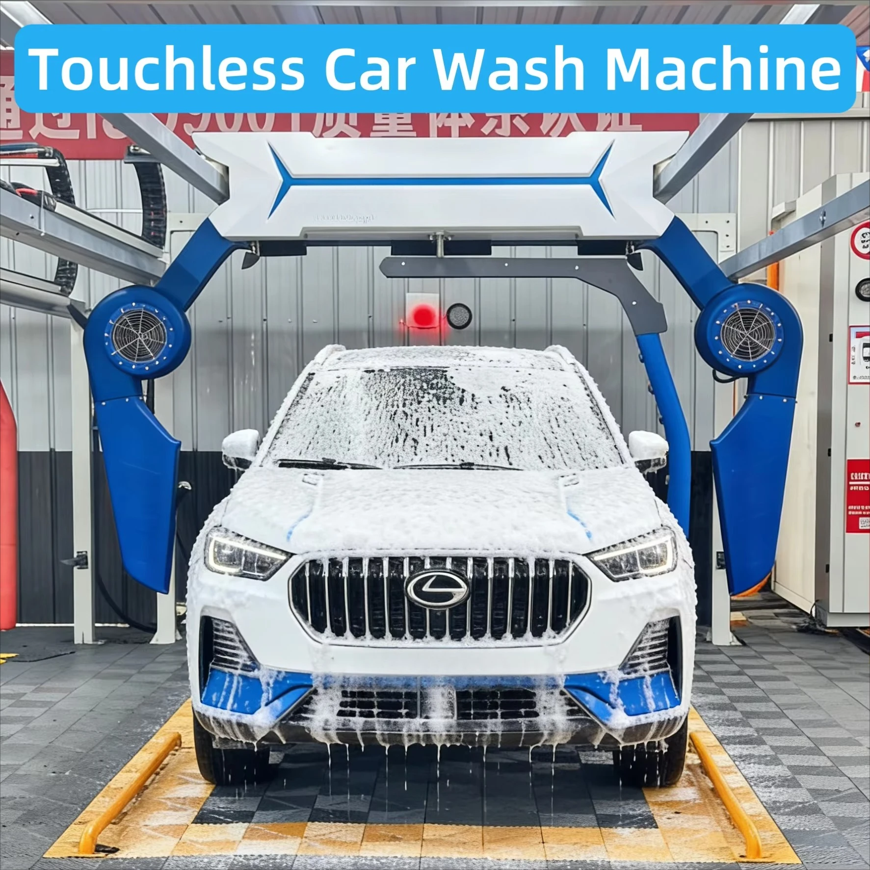 Touchless Robotic Car Wash Machine New Design Energy Saving Power Mode For Daily Operation