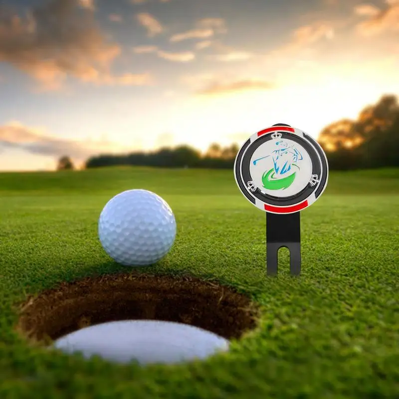 Golf Ball Marker Alloy High Precision Golf Ball Green Reading Aid With Scale Portable Golf Accessories For Golf Course Driving