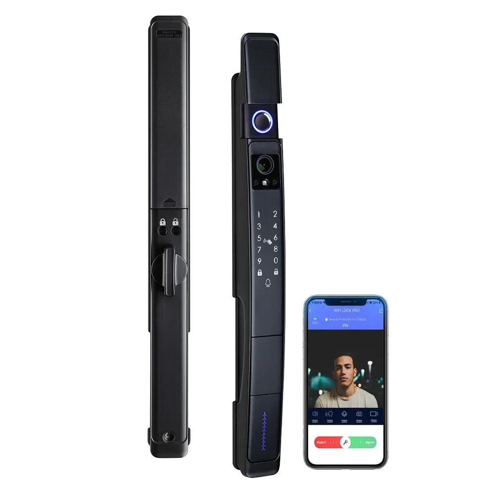 SZMYQ Tuya Outdoor Face Recognition Waterproof Sliding Door Lock Anti-Theft Home Security Locks with Smart Life App Control