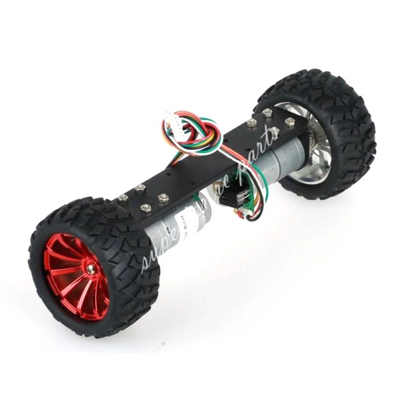 JGA25-360 Two Wheeled Vehicle Wheel Frame RC Car Chassis Balance  with 1:21 Motor