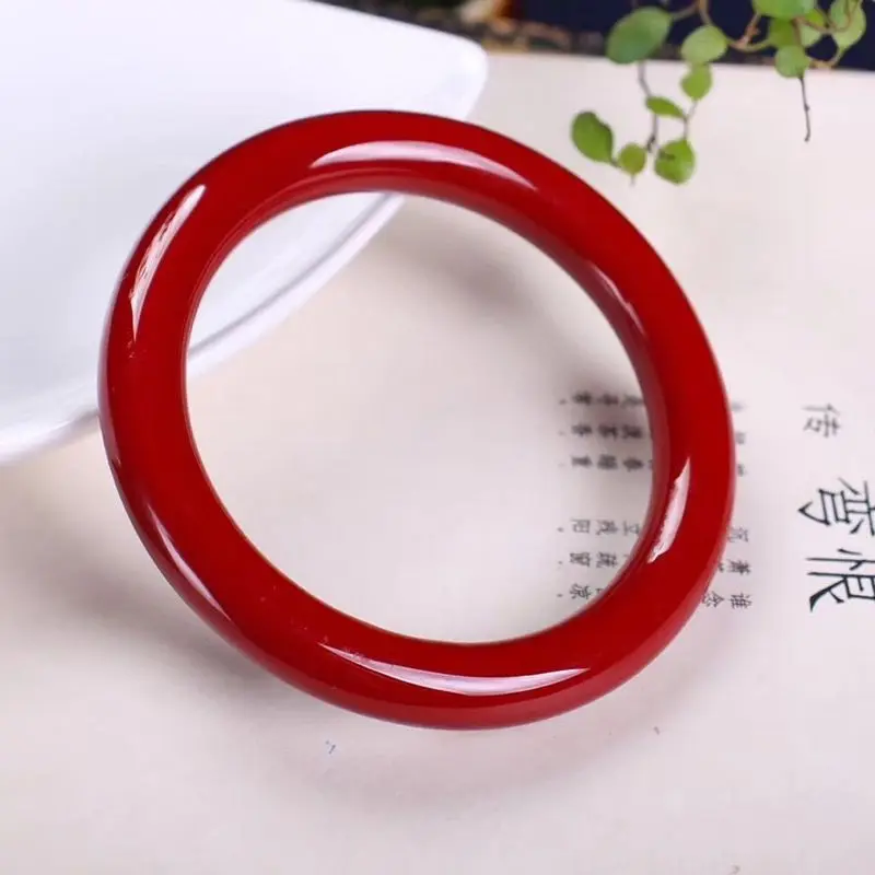 Natural Red Coral Bangle Coral bangles 100% real jade round bar bracelets natural jade stone for woman men bracelets jewelry