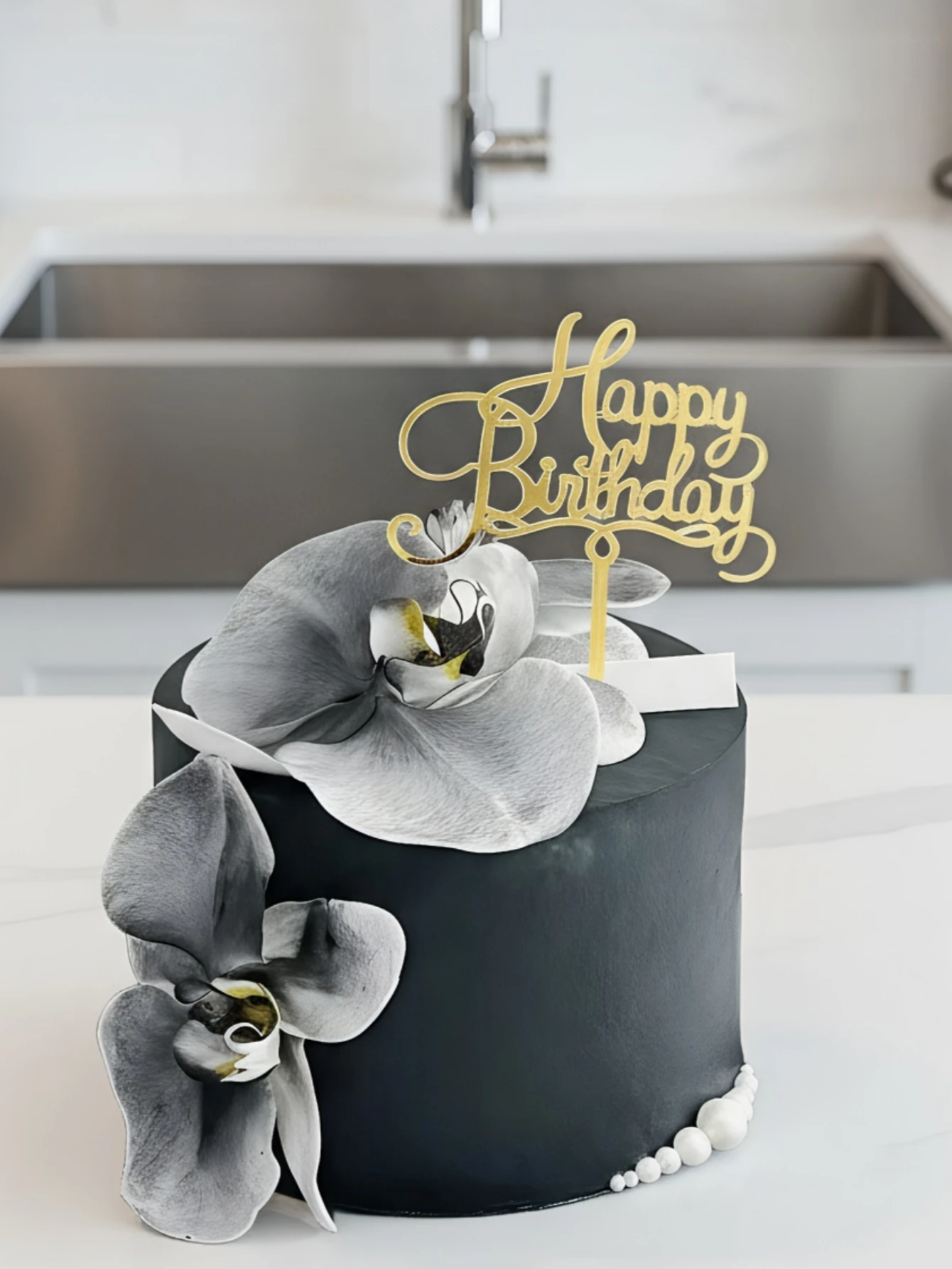 3pcs "Happy Birthday" Acrylic Cake Topper - Modern Letter Decor for Birthday Party/Christmas, Cake Plug-in, Holiday Gifts