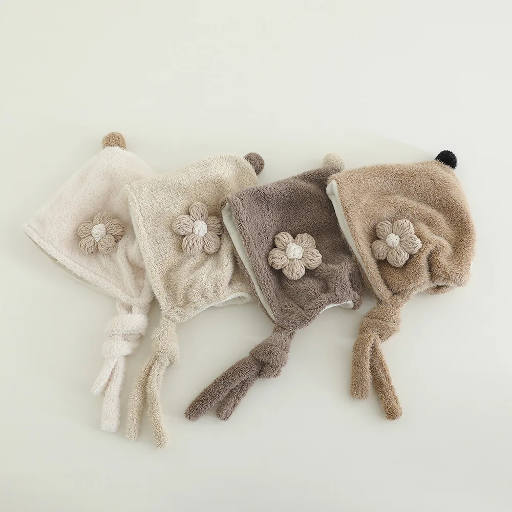 

Новая теплая детская теплая шапка, ветрозащитная флисовая Балаклава, вязаная интегрированная шапка для защиты ушей, спорт на открытом воздухе