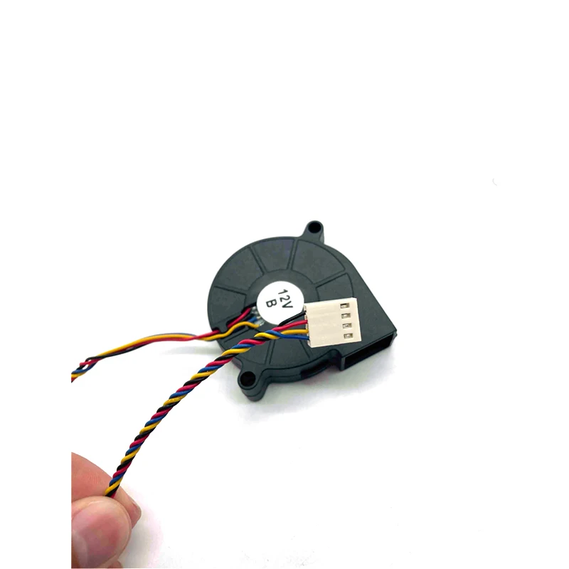 5cm 5015 12V high air volume high-speed 4-wire PWM temperature control dual ball bearing turbo blower fan