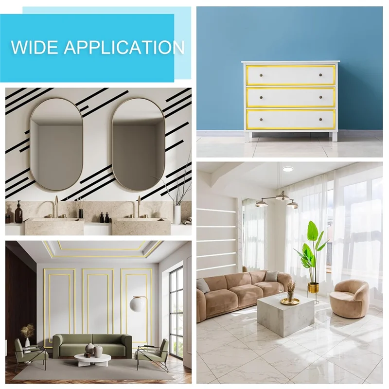 A19F-metalen tape, zelfklevende gemetalliseerde polyesterfolie tape waterdichte washi tape voor muren grafische kunst geschenken