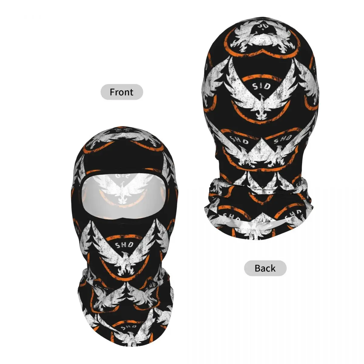 The Division 2 Shd Breathable Thin Balaclava Full Face Mask Sun Protection Neck Gaiter For Motorcycle Fishing Outdoor