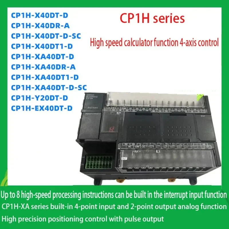 Hot sales CP1H series PLC CP1H-X40DT-D  CP1H-X40DR-A  CP1H-XA40DT-D  CP1H-XA40DR-A  CP1H-Y20DT-D  CP1H-X40DT-D-SC  CP1H-EX40DT-D