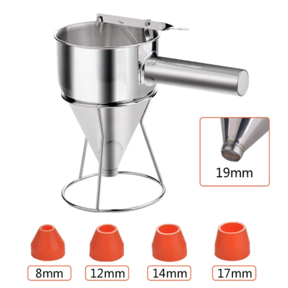 Baking Tools with Batter Baker Cooking Tool Kitchen Accessories Stainless Steel Funnel Dispenser