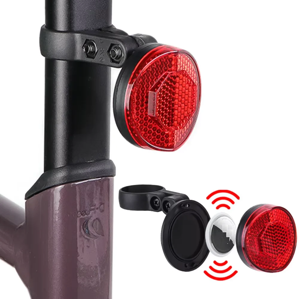 

Airtag Bike Mount Hidden Bicycle Seatpost Mount Work with IOS & Android Anti-Theft Airtag GPS Tracker Bike Reflector Tail Light