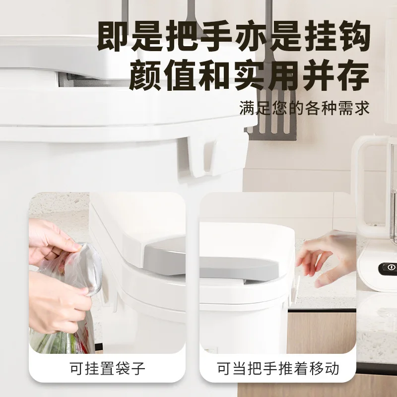 Kitchen Pull-Out and Press Double-Open Trash Can: A Smart Bin for a Tidy Home thumbnail