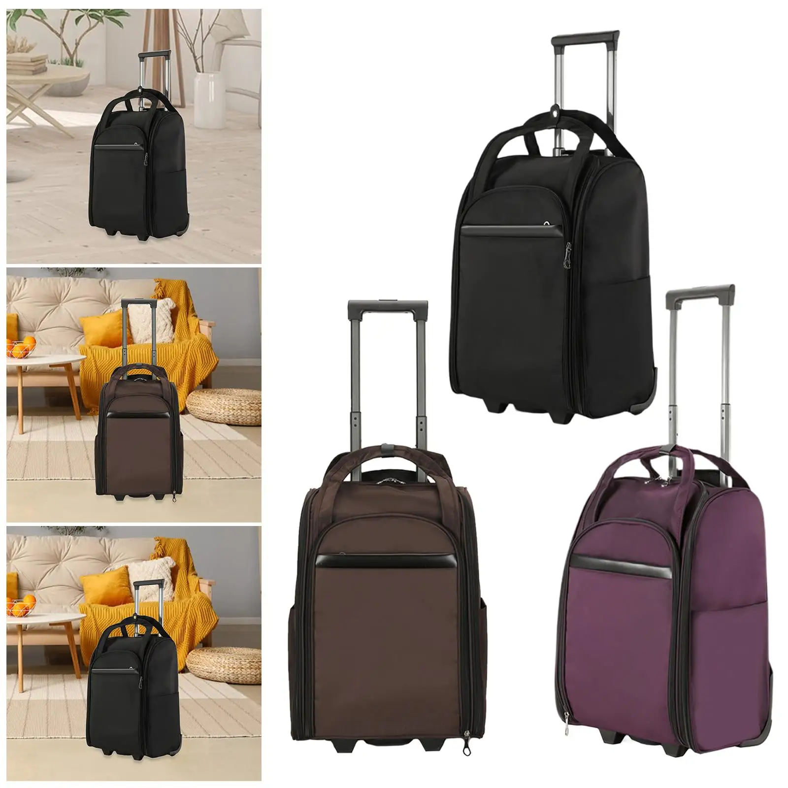 

Rolling Duffel Bag Multifunctional Luggage for Sports Women Men Travel