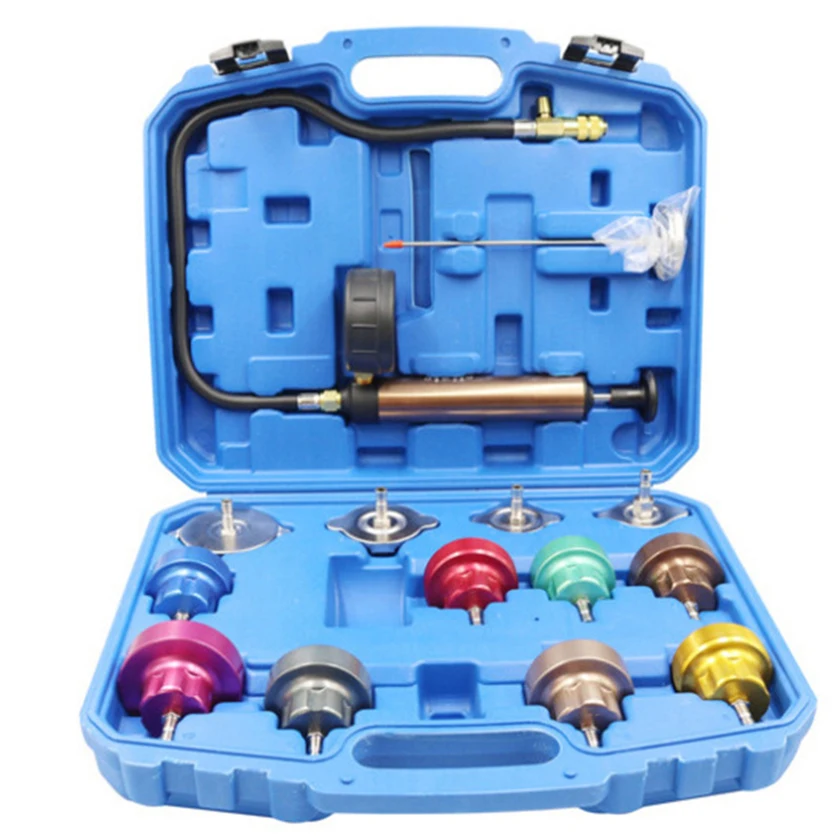 Radiator Pressure Tester Coolant Vacuum Refill Kit Universal Automotive Water Tank Leak Test Detector