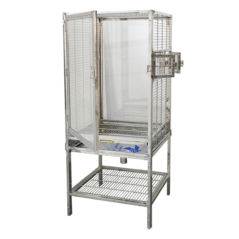 

Hot Selling Extra large Bird Cage Outdoor Stainless Steel Bite And Scratch Resistant Multifunctional Display Parrot Bird Cage