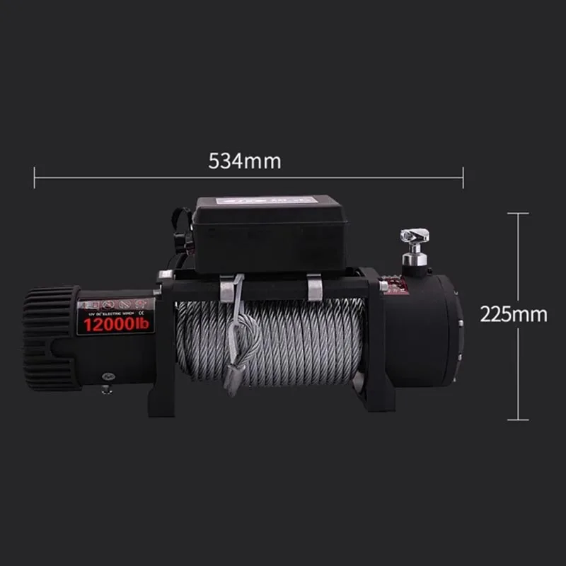 

Heavy Duty Electric Winch Waterproof Pull Hoist Durable Equipment for Truck SUV Recovery Boat Mooring and Outdoor Engineering