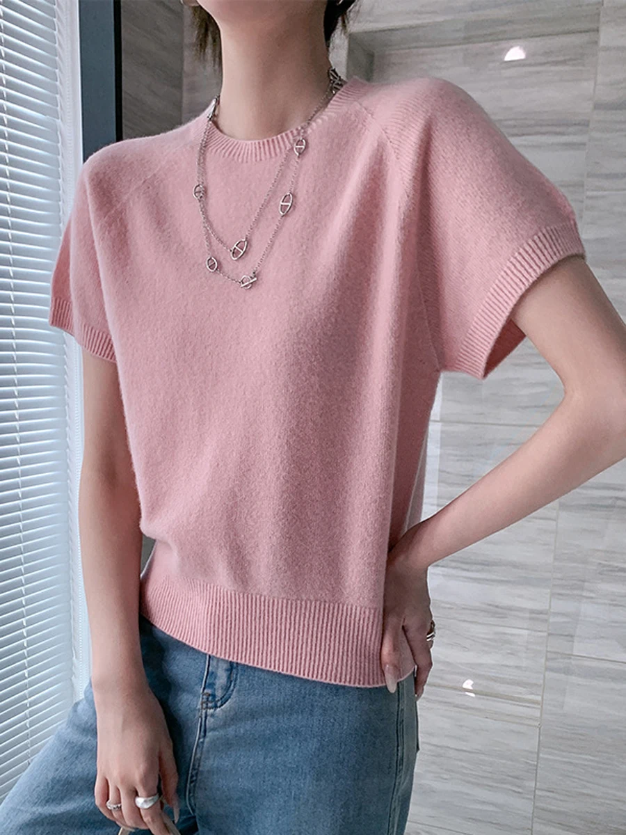 

Мягкий и удобный круглый вязаный свитер Ne ort Sve, шерстяной женский свободный крой из австралийского мериноса Faion для поездок на работу